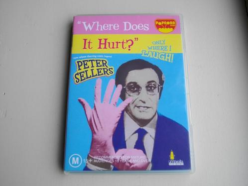 Where Does It Hurt (1972, Peter Sellers) dvd Import, Cd's en Dvd's, Dvd's | Komedie, Ophalen of Verzenden