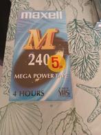 Maxell M 240 Mega Power Tape 5pack, Ophalen of Verzenden, Zo goed als nieuw