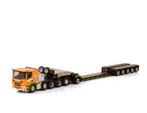 1:50 WSI Holtrop v.d. Vlist Scania P Low met lowloader, Hobby en Vrije tijd, Modelauto's | 1:50, Ophalen of Verzenden, Nieuw, Bus of Vrachtwagen