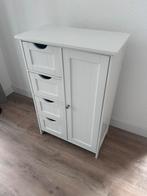 Badkamerkast met 4 laden en een deurtje, Huis en Inrichting, Kasten | Ladekasten, Ophalen, Minder dan 50 cm, Zo goed als nieuw