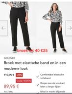 Goldner Broek met elastische band - Nieuw!, Maat 38/40 (M), Goldner, Zwart, Nieuw
