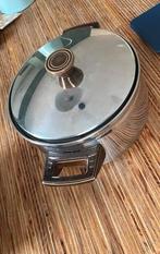 2 Kookpannen - Niet geschikt voor inductie, Gebruikt, Keramische plaat, Rvs, Ophalen