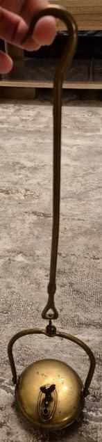 Antieke messing Betty hang lamp., Antiek en Kunst, Antiek | Lampen, Ophalen of Verzenden