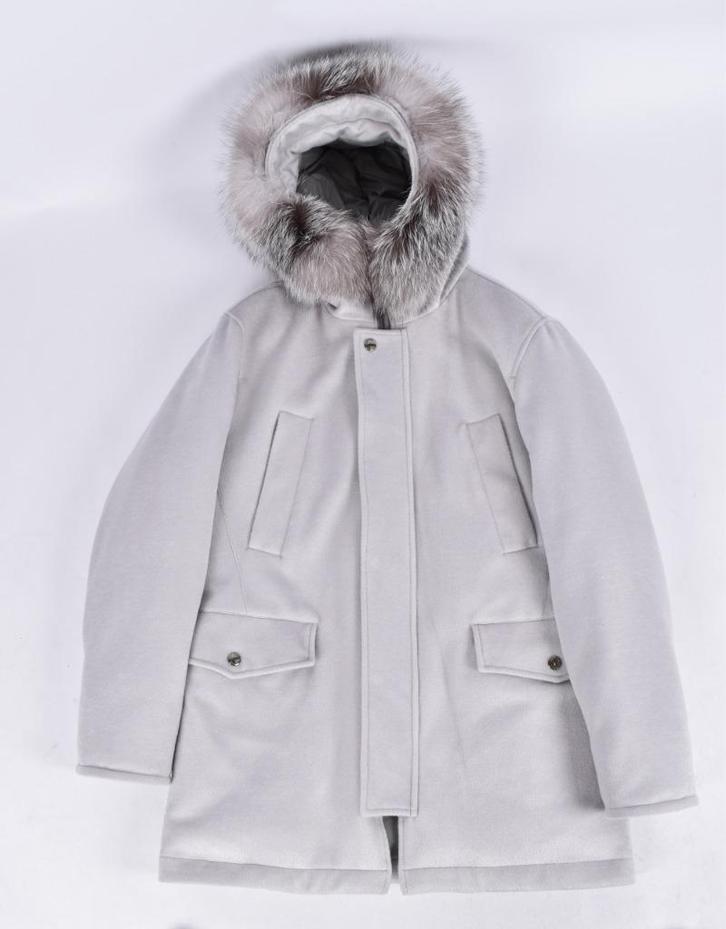 Nieuwe jas van Kired (merk van Kiton) maat 50 €2000, Kleding | Heren, Jassen | Winter, Nieuw, Maat 48/50 (M), Grijs, Ophalen of Verzenden