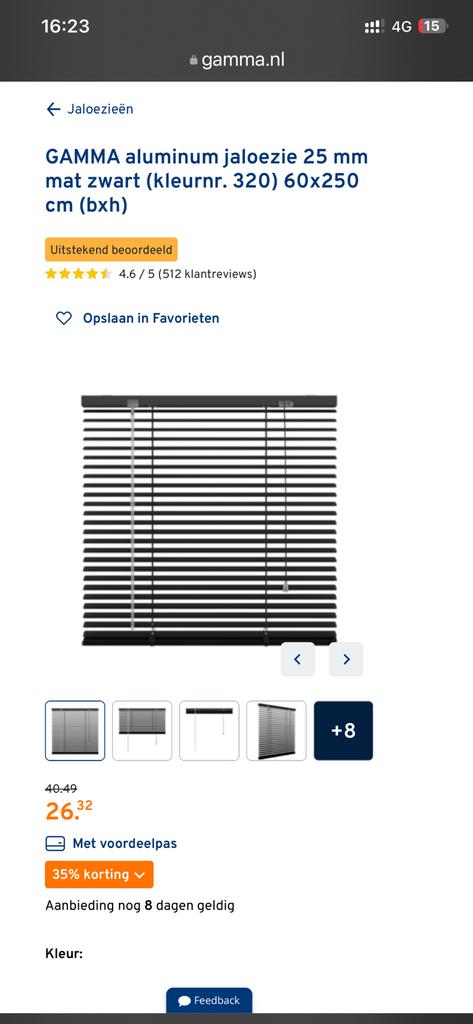 Aluminium jaloezieën 25mm mat zwart 60x250 NIEUW, 200 cm of meer, Zwart, Nieuw, Modern