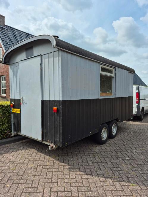 schaftwagen snelverkeer/werkplek/tinyhouse/pipowagen, Doe-het-zelf en Verbouw, Bouwketen en Schaftketen, Gebruikt, Ophalen