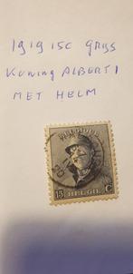 3504 1919 koning albert i met helm 15ct blauwgrijs, Verzenden