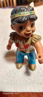 Vintage PVC Indianen Poppetje - Jaren 60, Ophalen of Verzenden