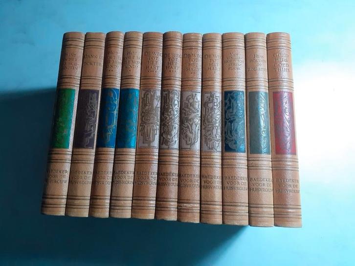 Bakker-Engelsman, N.D. Baedeker voor de huisvrouw: 11  delen, Boeken, Encyclopedieën, Gelezen, Ophalen of Verzenden