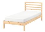 IKEA TARVA bedframe 90x200 cm - Massief Hout, Ophalen, 90 cm, Eenpersoons, Bruin