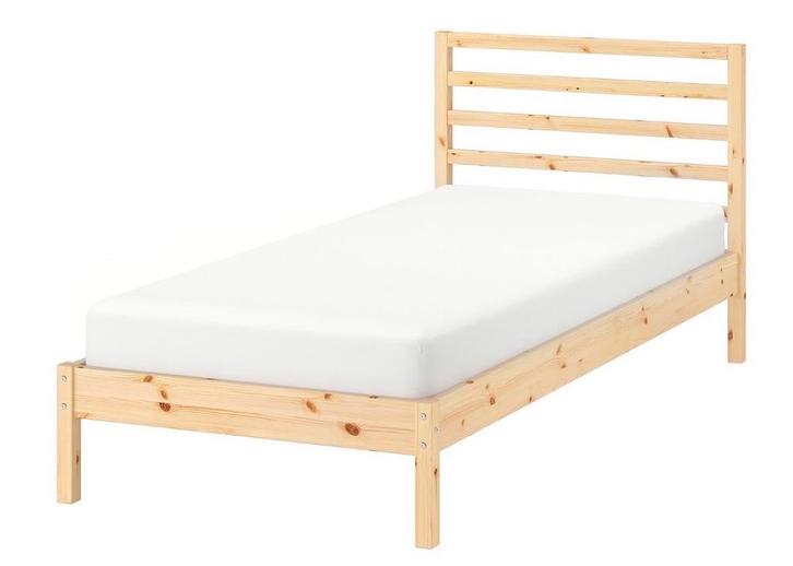 IKEA TARVA bedframe 90x200 cm - Massief Hout, Huis en Inrichting, Slaapkamer | Bedden, Nieuw, Eenpersoons, 90 cm, 200 cm, Hout