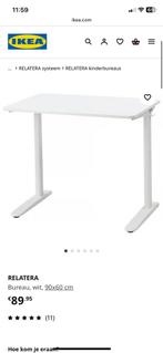 Ikea bureau wit, Huis en Inrichting, Bureaus, Ophalen, Zo goed als nieuw