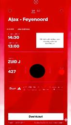 2 kaarten Ajax-Feyenoord, Tickets en Kaartjes, Twee personen