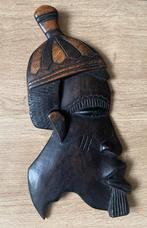 Pravhtyge houten wandhanger Afrika man houtsnijwerk, Antiek en Kunst, Kunst | Niet-Westerse kunst, Ophalen of Verzenden