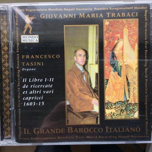 2 cd Orgel - GM Trabaci, Francesco Tasini,, Cd's en Dvd's, Cd's | Klassiek, Zo goed als nieuw, Overige typen, Barok, Ophalen of Verzenden