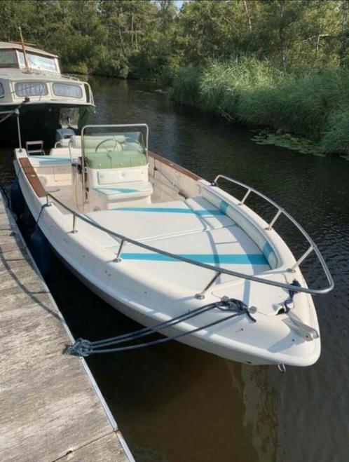 Saver 540 consoleboot, Watersport en Boten, Vis- en Consoleboten, Zo goed als nieuw, 3 tot 6 meter, Benzine, Buitenboordmotor