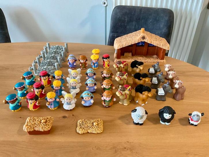 Little People : Kerststal onderdelen, Kinderen en Baby's, Speelgoed | Fisher-Price, Gebruikt, Speelset, Met licht, Ophalen