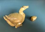 Chinese jadeite stone statue duck, Ophalen of Verzenden, Zo goed als nieuw