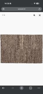 Beige/bruin vloerkleed van wol, Huis en Inrichting, Stoffering | Tapijten en Kleden, Ophalen, Bruin, 200 cm of meer, Zo goed als nieuw