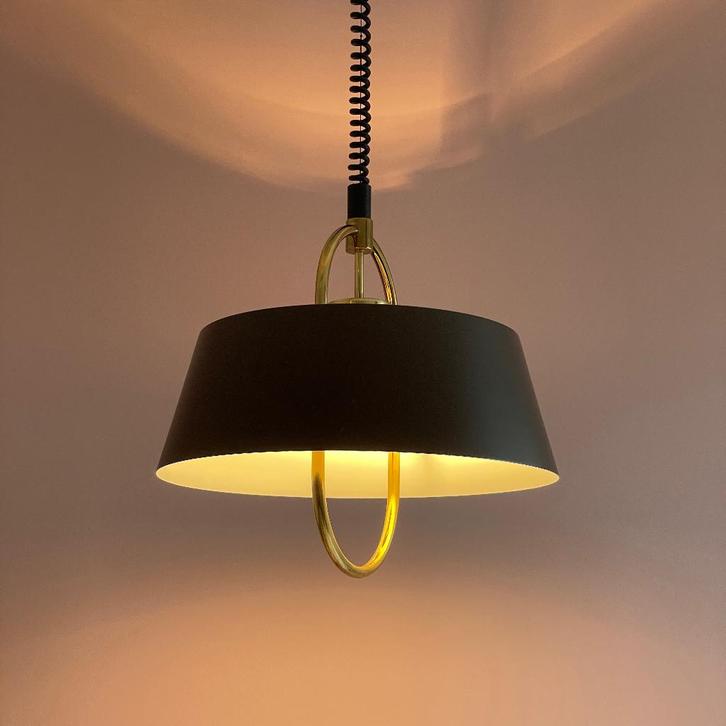 Mid Century Modern LAMP Fog & Morup vintage Deens design, Huis en Inrichting, Lampen | Hanglampen, Gebruikt, Minder dan 50 cm