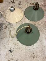 3 antieke lampenkapjes, Ophalen, Gebruikt, Metaal, Minder dan 50 cm