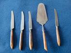 Vintage bakeliet mesjes en taartschep vintage kunststof gema, Antiek en Kunst, Ophalen of Verzenden