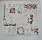 Borduurpatroon  Roosjes merklap  nr 6288, Hobby en Vrije tijd, Borduren en Borduurmachines, Verzenden, Nieuw, Handborduren, Patroon