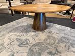 Salontafel Organisch Bruin mangohout 120cm 50%Korting, Huis en Inrichting, Tafels | Salontafels, Ophalen, 100 tot 150 cm, Nieuw