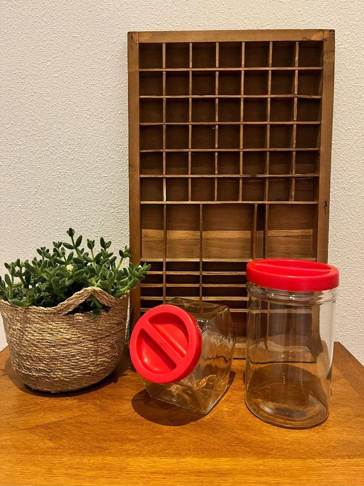 Borgonova Italy voorraadbus - voorraadpot Vintage, Huis en Inrichting, Keuken | Potten en Pannen, Zo goed als nieuw, Pot, Bus of Blik