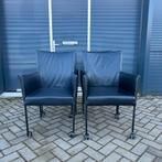 4x Bert Plantagie eetkamerstoelen/ Zwart leder / ZGAN