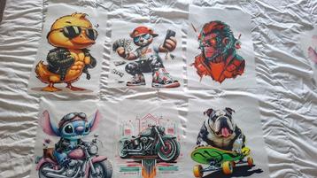 Div.Groote Afbeeldingen om op kleding te drukken-strijken beschikbaar voor biedingen