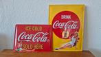 Coca-Cola Reclameborden - Vintage Decoratie, Ophalen, Zo goed als nieuw