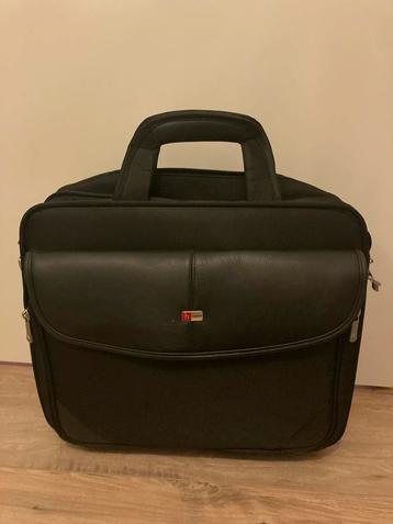 Zwarte Laptoptas / Aktetas / trolley beschikbaar voor biedingen