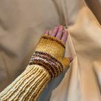 Polswarmers/ Vingerloze handschoenen van merino wol., Ophalen of Verzenden, Nieuw, Wol of Garen