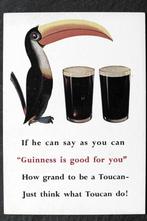 Reclame Guinness bier, met Toekan, afwijkend formaat, Verzamelen, Ansichtkaarten | Themakaarten, Overige thema's, Ongelopen, Verzenden