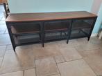 Industriëel Tv Meubel met Metalen Deuren, Ikea Fjällbo, Huis en Inrichting, Kasten | Dressoirs, Ophalen, 150 tot 200 cm, Metaal