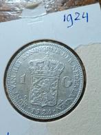 Een gulden Wilhelmina 1924, Postzegels en Munten, Munten | Nederland, Ophalen of Verzenden, Koningin Wilhelmina, 1 gulden
