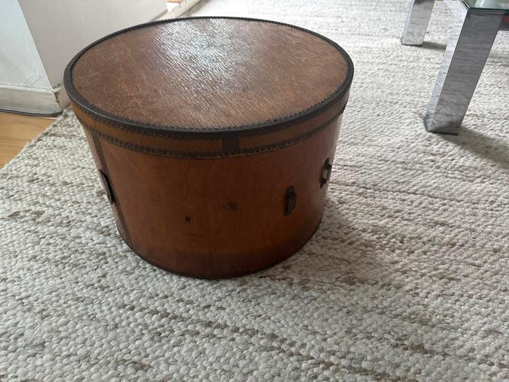 Houten Hoedendoos - Antiek/Vintage Decoratie, Huis en Inrichting, Woonaccessoires | Overige, Gebruikt, Ophalen