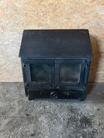 Houtkachel  met schoorsteen, Huis en Inrichting, Kachels, Gebruikt, Houtkachel, Ophalen of Verzenden, Vrijstaand