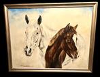 Paardenschilderij.Gesign .Rob Langenberg, Ophalen of Verzenden