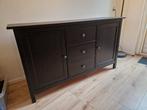 Zwarte dressoir kast met lades en deuren IKEA hemnes, Huis en Inrichting, Kasten | Buffetkasten, Ophalen, Minder dan 50 cm, Gebruikt