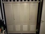 Witte Kledingkast 215x215x60, Ophalen, Gebruikt, 200 cm of meer, Met hangruimte