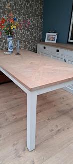 Goossens Eettafel Visgraat 180x90, Huis en Inrichting, Tafels | Eettafels, Ophalen, Rechthoekig, 150 tot 200 cm, 50 tot 100 cm