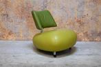 ZGANieuw! groene leren Leolux Pallone design fauteuil, Huis en Inrichting, Fauteuils, Leolux, Leolux, Design, 75 tot 100 cm