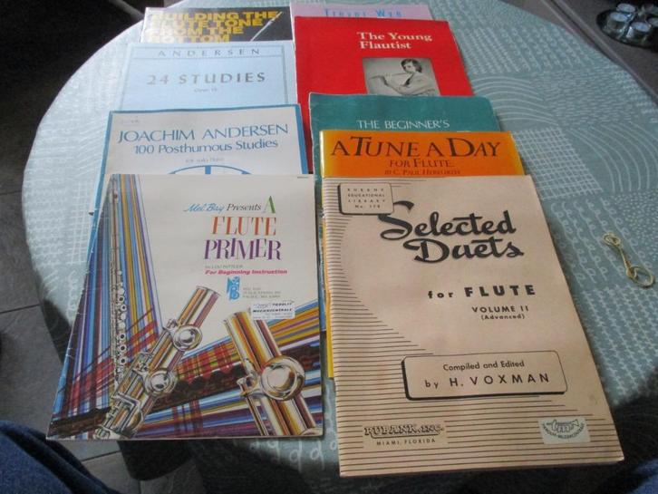 Dwarsfluit bladmuziek, Muziek en Instrumenten, Bladmuziek, Gebruikt, Les of Cursus, Klassiek, Piano, Dwarsfluit of Piccolo, Ophalen of Verzenden