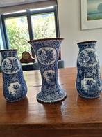 3 delig kast vazen, blauw. In goede conditie., Ophalen