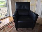 Mooie Zwarte leren fauteuil, Huis en Inrichting, Ophalen, Gebruikt, Leer