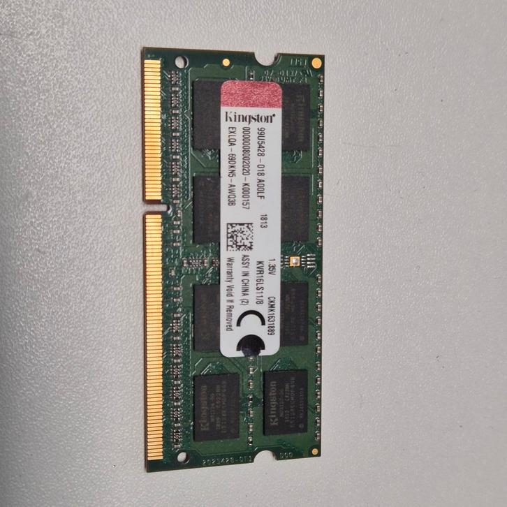 Kingston 8GB PC3L 12800s sodimm, Computers en Software, RAM geheugen, Gebruikt, Laptop, 8 GB, DDR3, Verzenden
