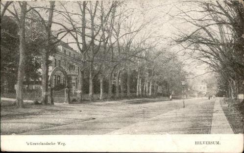 Hilversum 's Gravelandsche Weg st 1905, Verzamelen, Ansichtkaarten | Nederland, Gelopen, Noord-Holland, Voor 1920, Ophalen of Verzenden