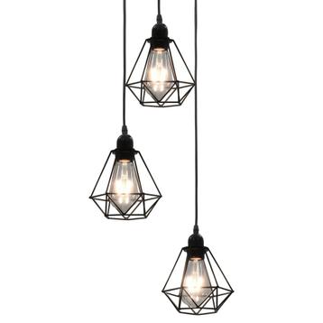 Hanglamp plafondlamp diamantvorm metaal GRATIS VERZENDEN! beschikbaar voor biedingen